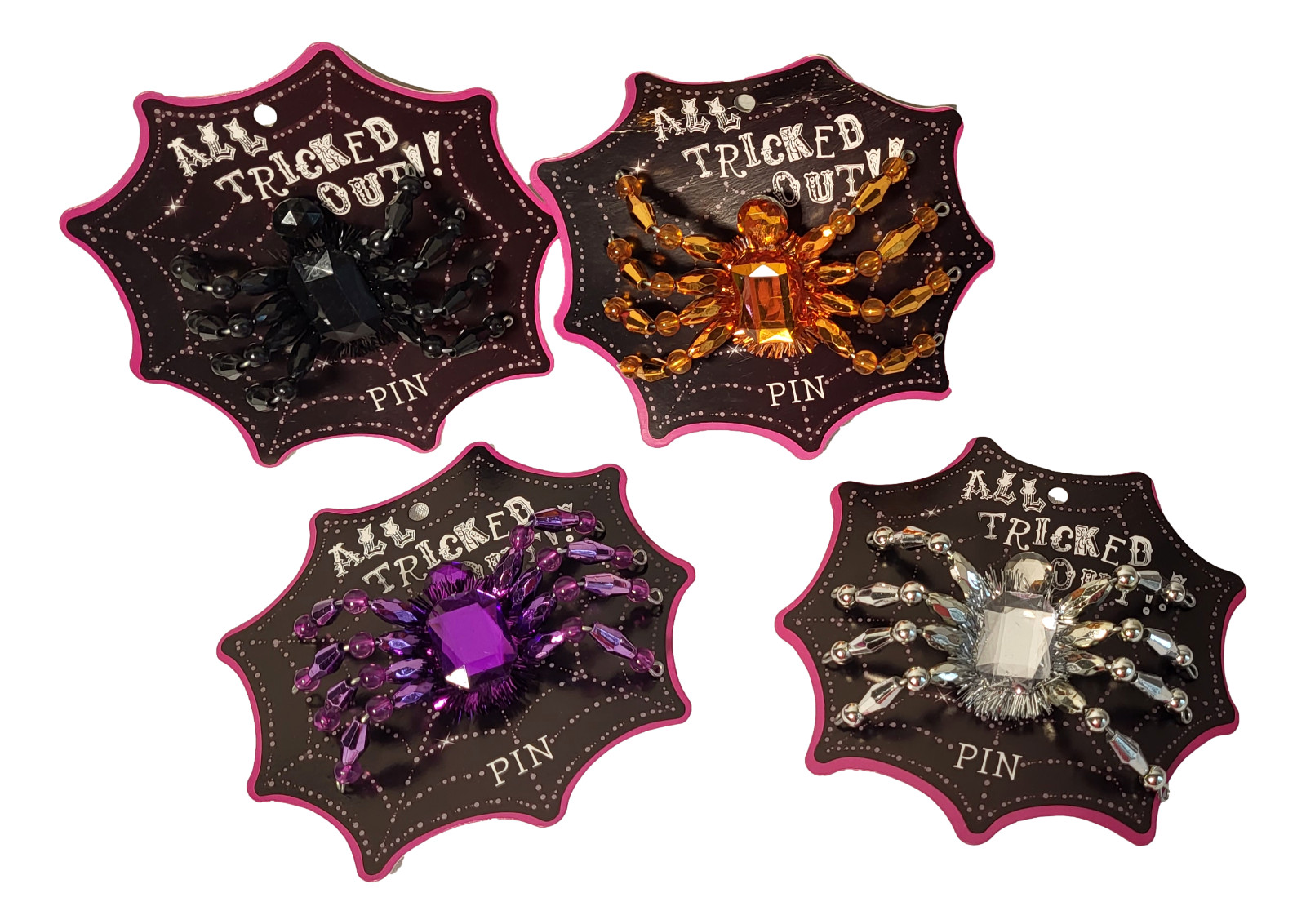 Spider Brooch Lapel Pins Emo Goth Fashion Jewelry Halloween Costume Party Favors