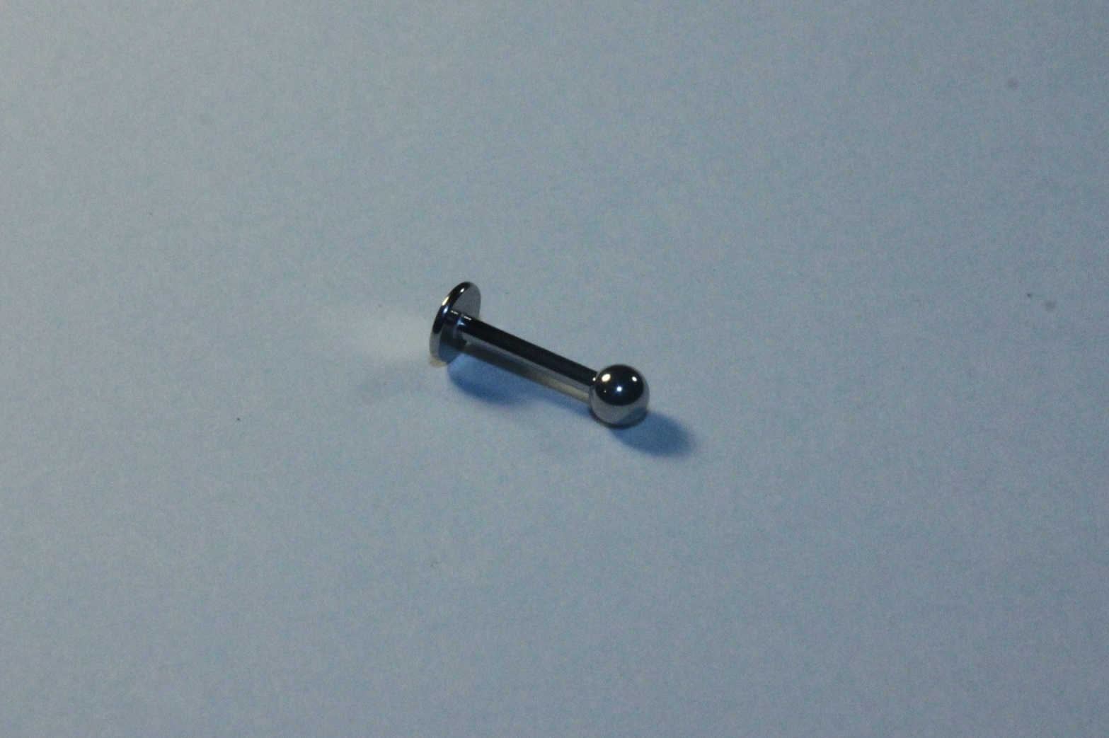 16g 1.2mm Flatback Labret Stud Bar Surgical Steel Body Piercing Jewelry External