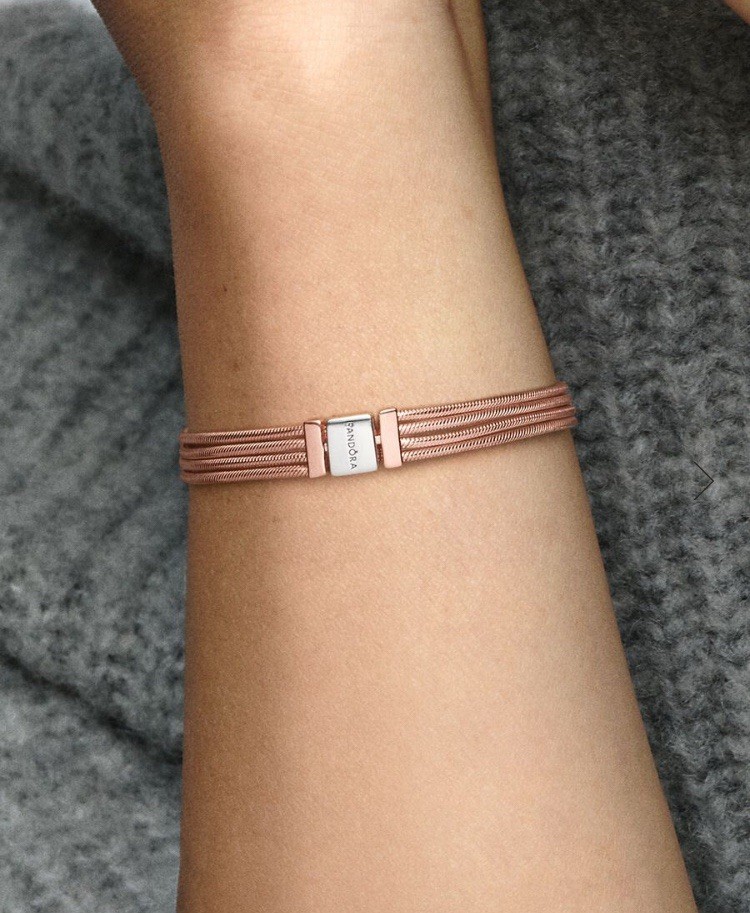Pandora Rose Gold Reflexions Multi Snake Chain Bracelet Various Size NEW