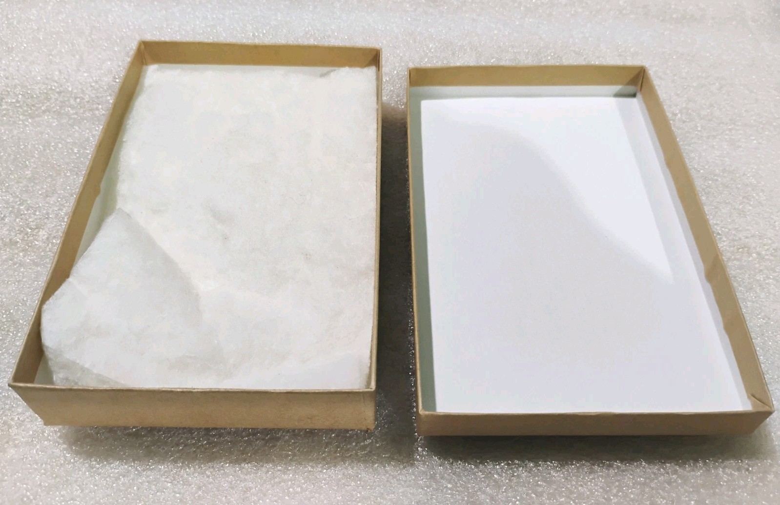 LOT OF 100 KRAFT COTTON FILLED JEWELRY #14 BOXES 5 7/16″ X 3 1/2″ X 1