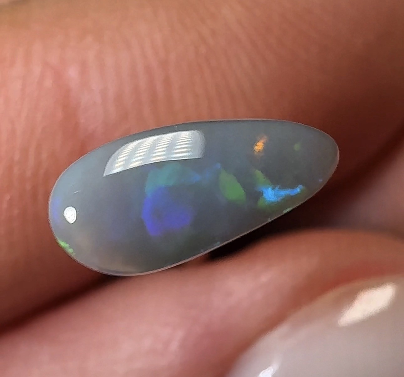 Natural Solid Australian Dark Opal 0.55ct, Lightning Ridge, jewelry making stone
