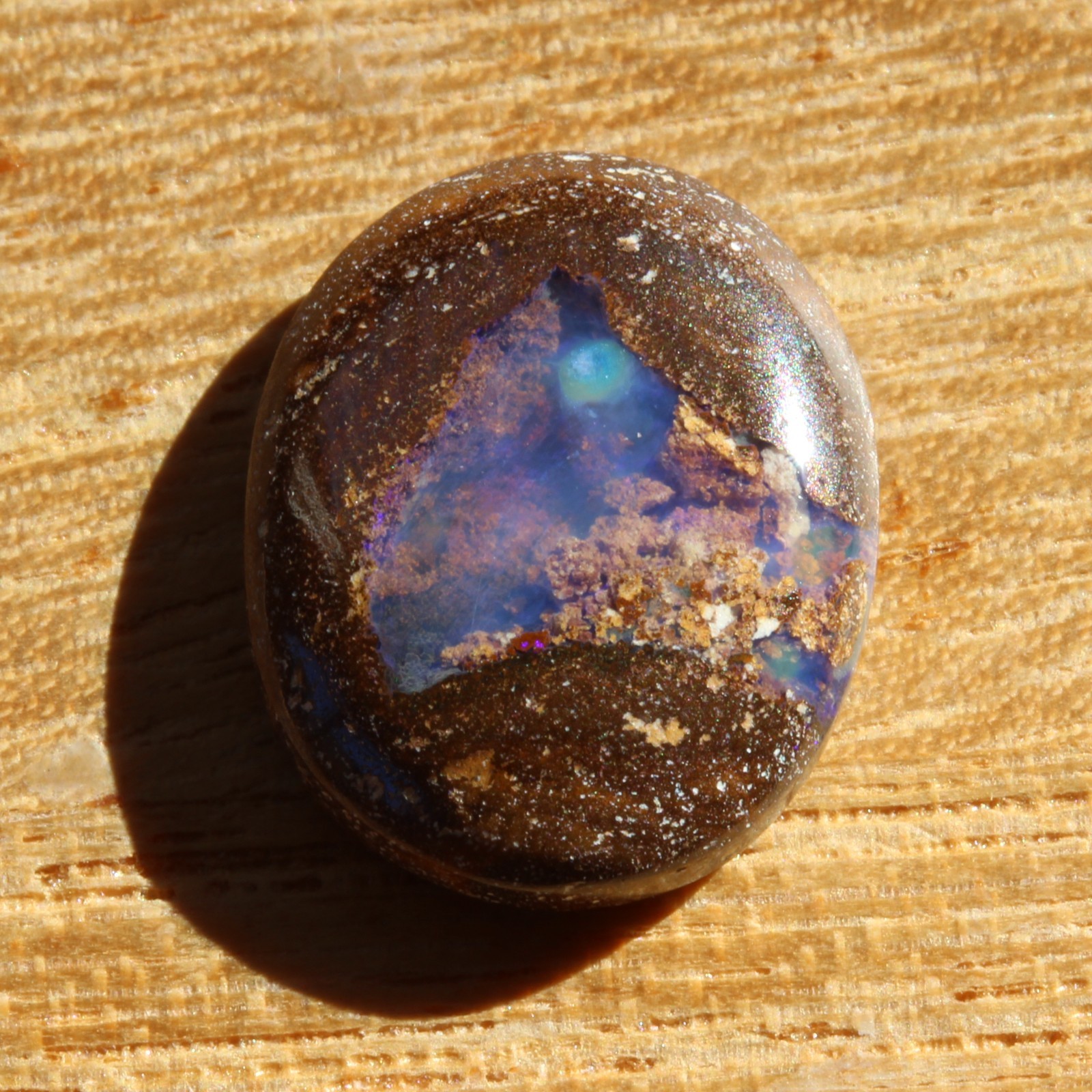 Boulder opal 6.79ct 15.5 x 12mm Australian opal natural solid loose unset stone