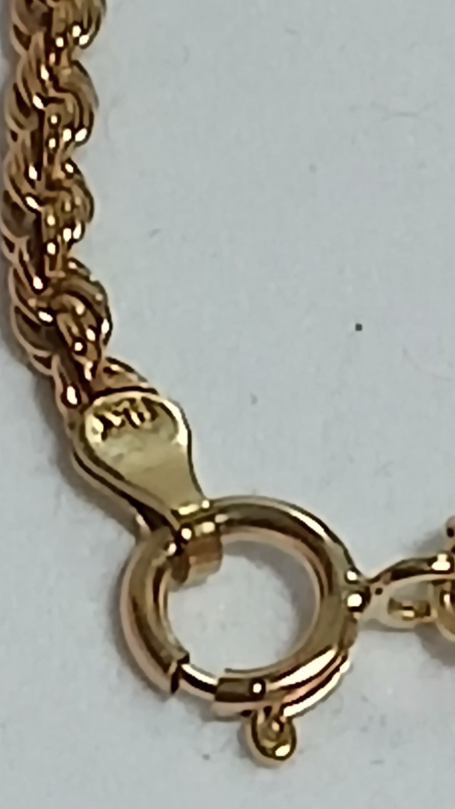 9ct Yellow Gold rope Bracelet.