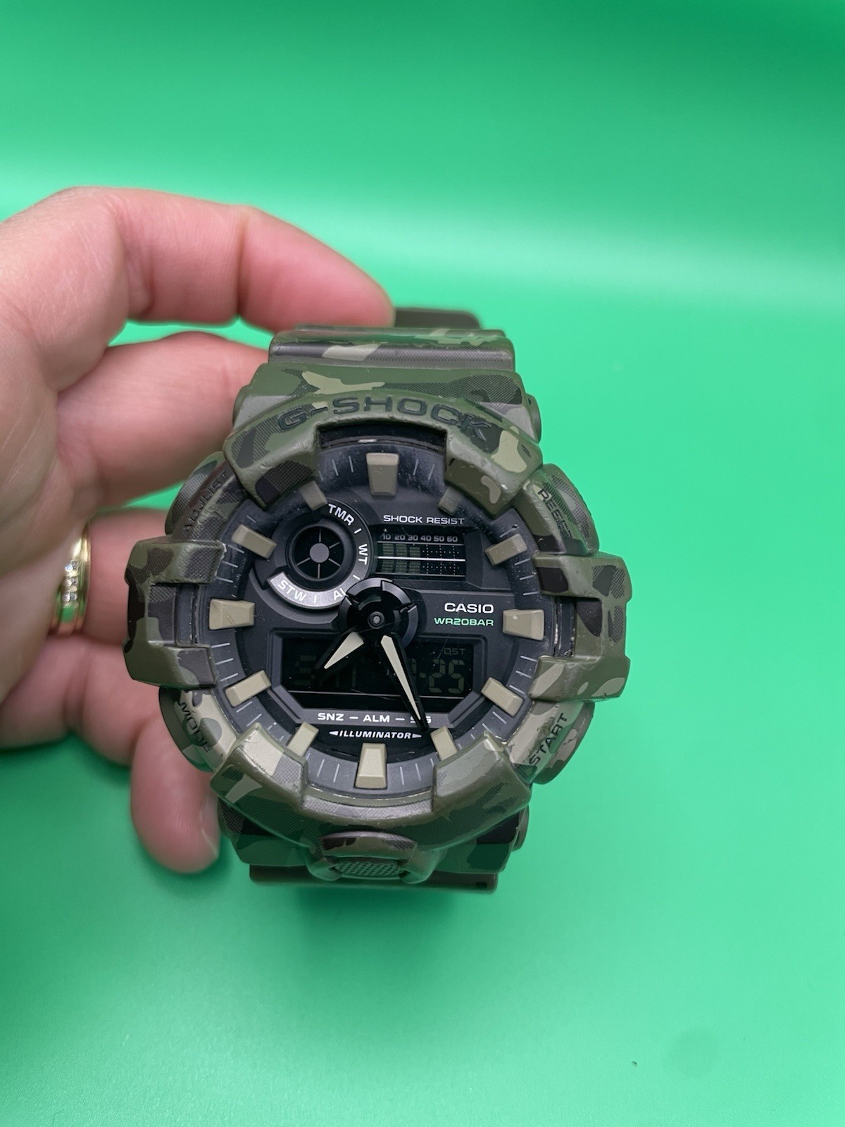 Casio G-SHOCK GA-700 Men’s Camo Analog-Digital Quartz 200m Shock Resist