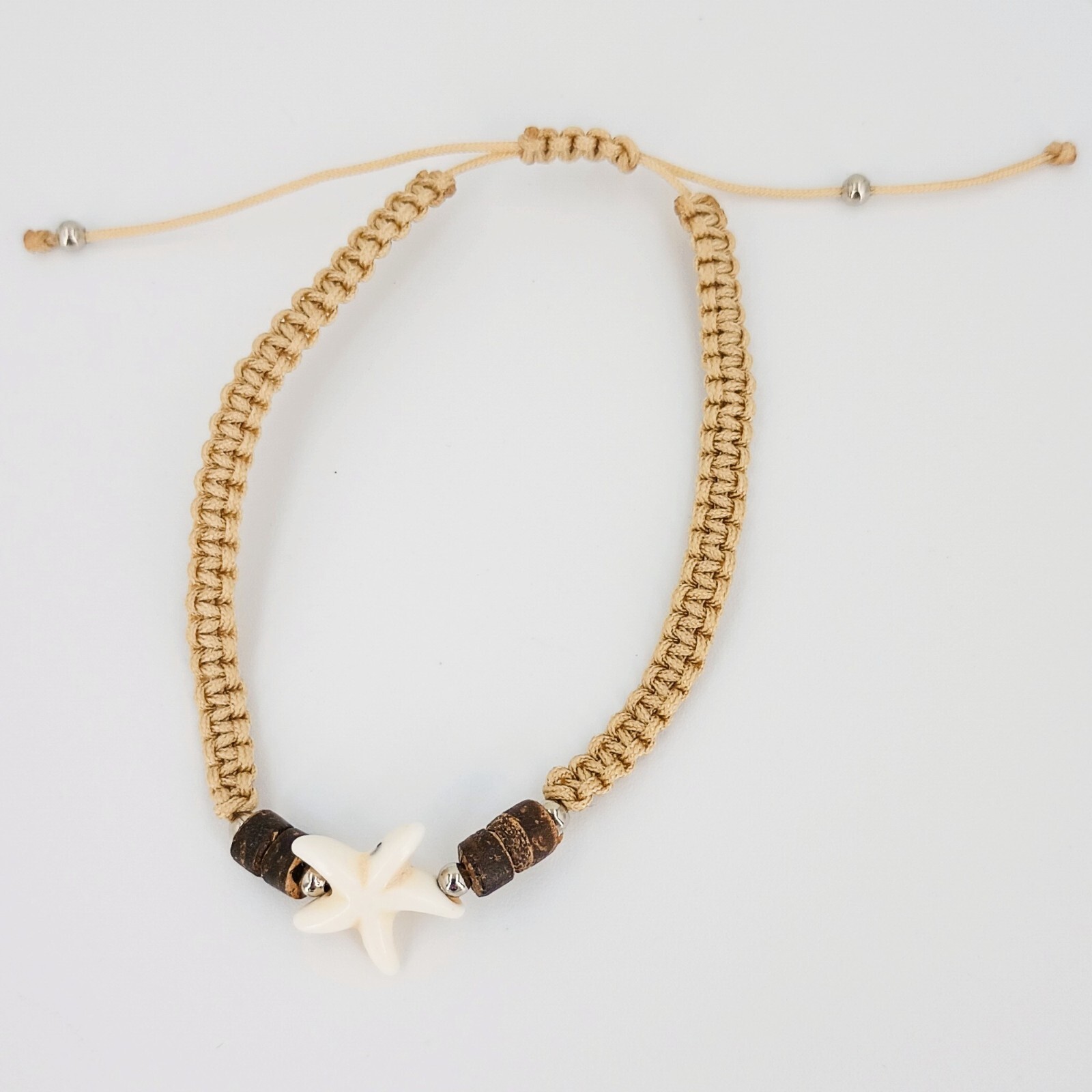 Sea Life Bracelet Adjustable Braided Cord 7 – 10 Inches or Beach Bracelet Set
