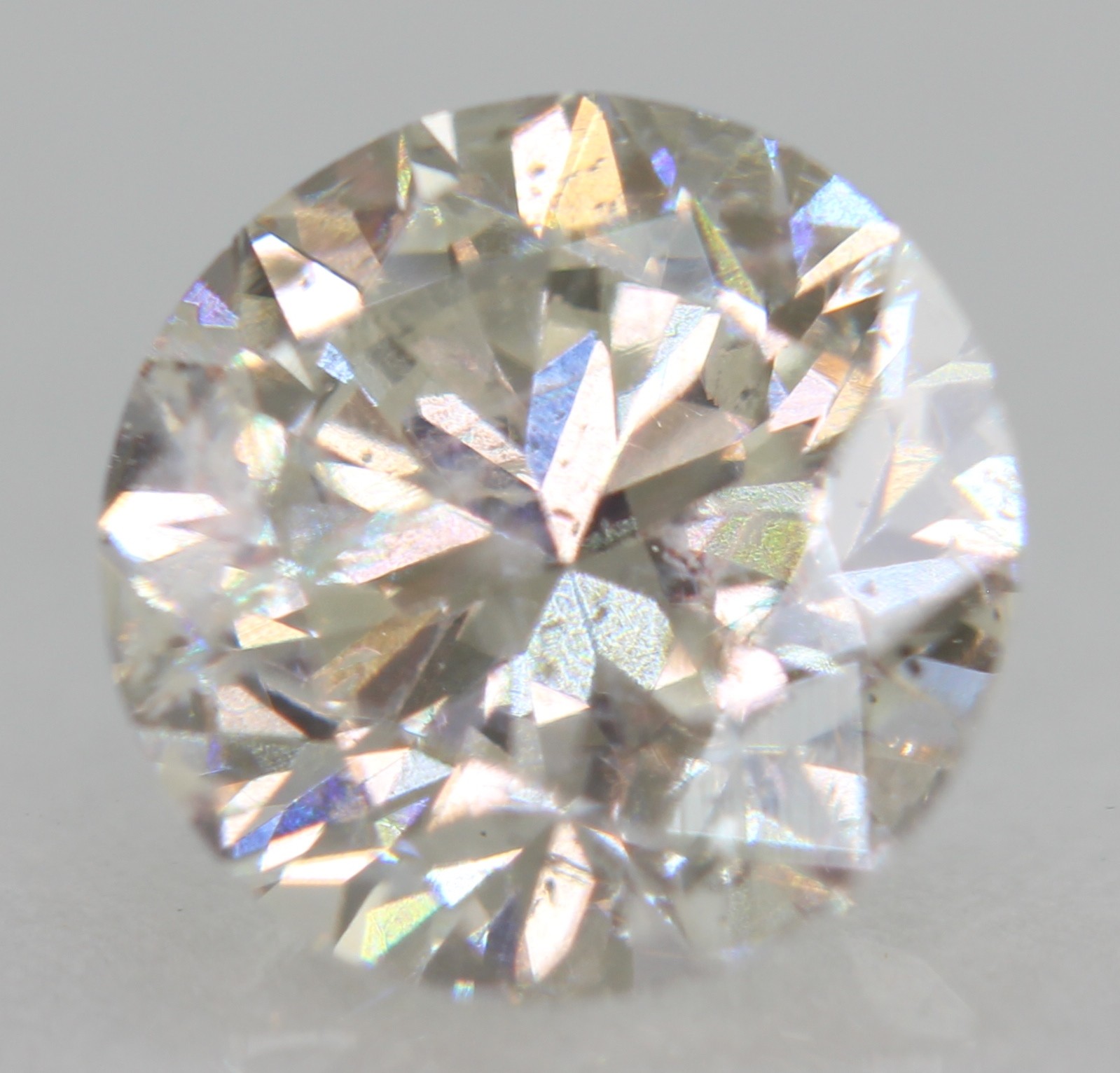 Certified 1.17 Carat G VS2 Round Brilliant Natural Enhanced MINED Diamond 6.55mm