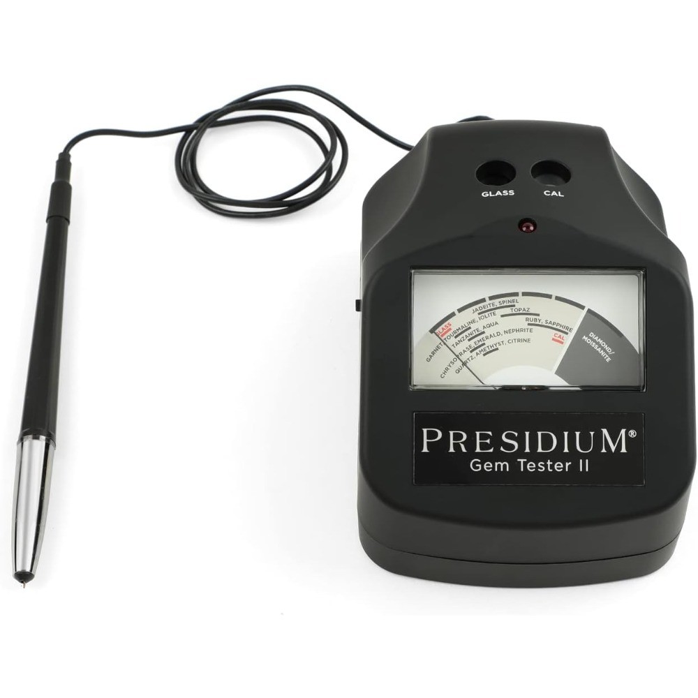 Gem Tester with Thermal Calibration for Identifying Diamonds, Moissanites, and