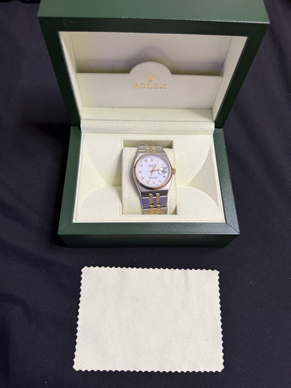 Rolex Datejust Oysterquartz 18k Yellow Gold/Steel 17013 Non working READ Descrip
