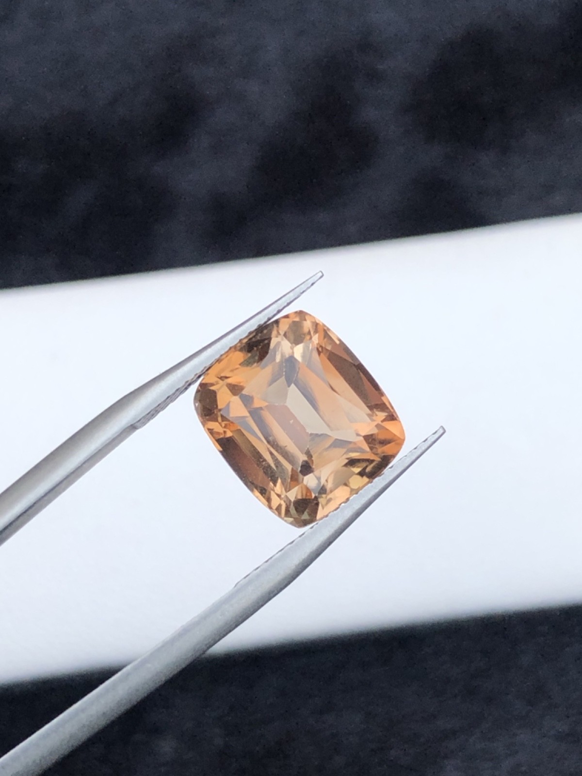 6.80 Ct Natural Golden Yellow Topaz Cushion Cut Gemstone from Skardu Pakistan