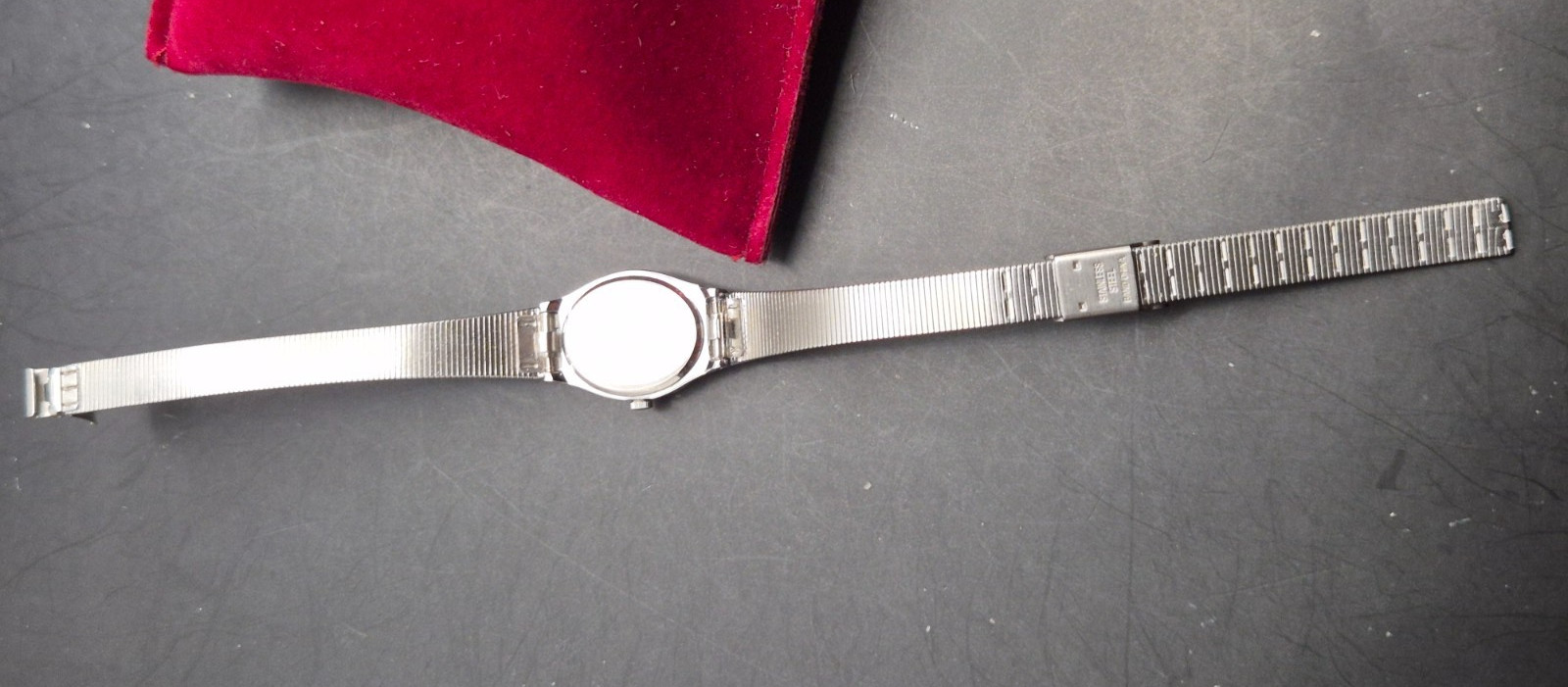 Rare Vintage PULSAR Ladies Dainty Silver Tone Dress Watch-VGC/Working