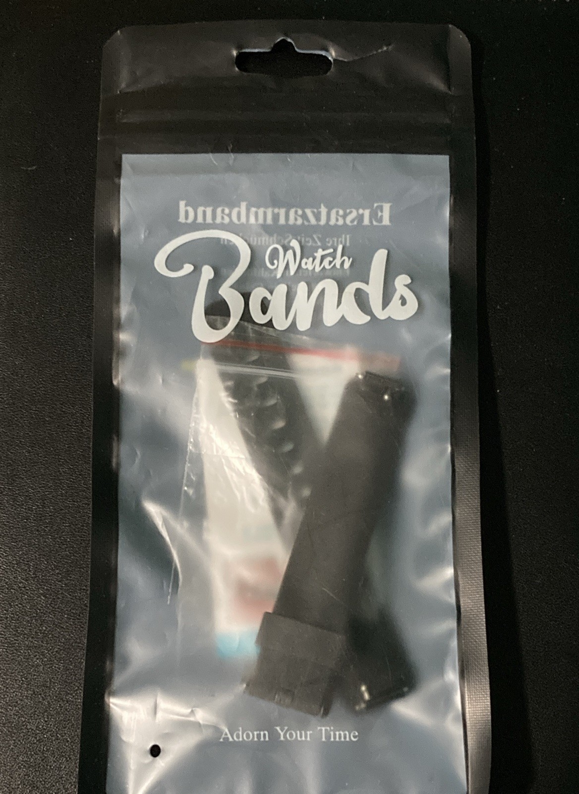 Black Replacement Wristwatch Band – Two-Piece Strap, Ersatzarmband