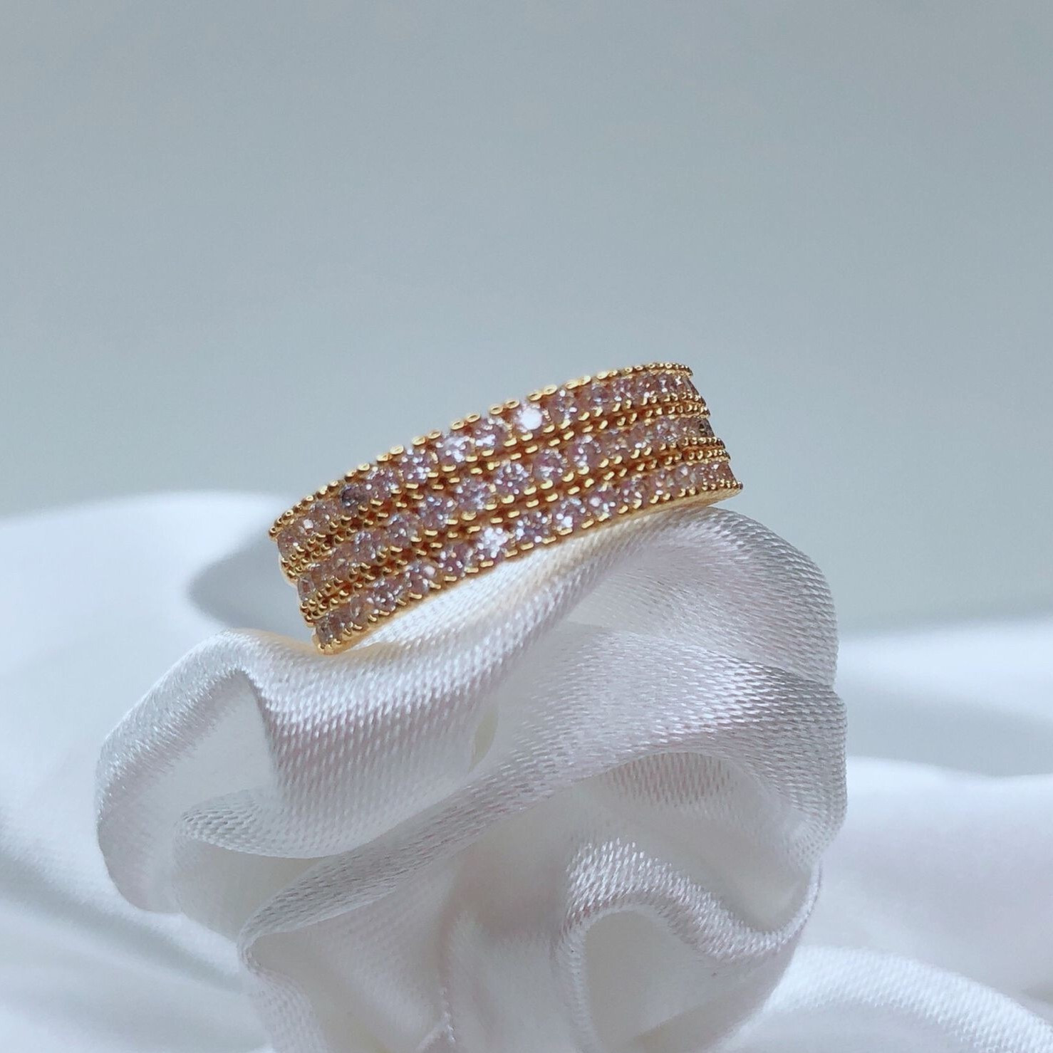  18k Gold Diamond Ring Free UK Delivery New
