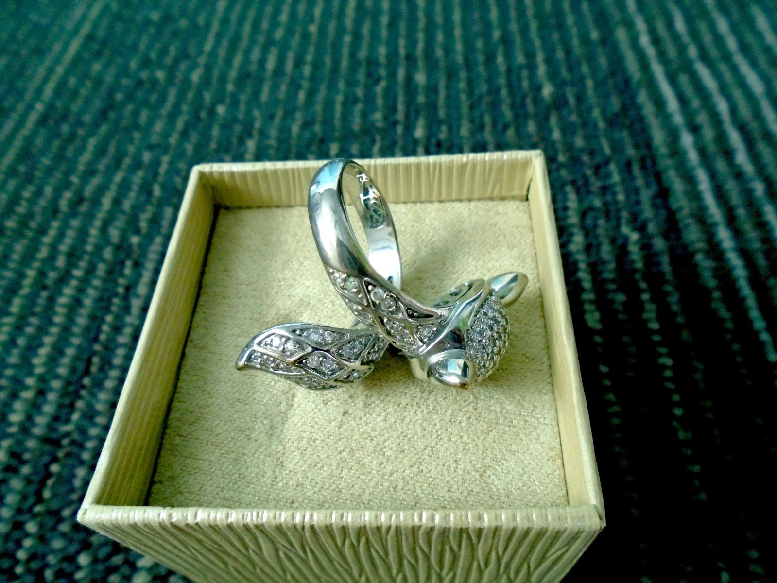 Silver Fox Tail Ring