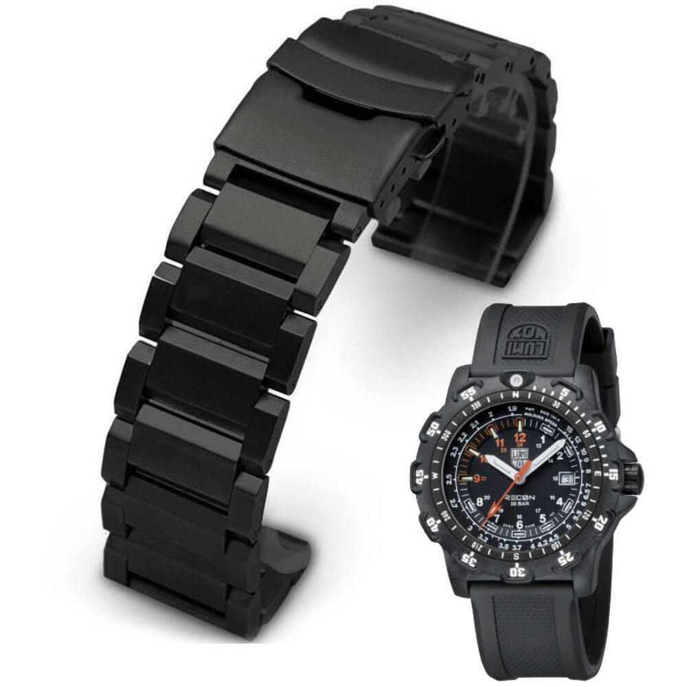 Metal Replacement Watch Band Fits Luminox Recon Point Man 8820 8821 8822 #5002