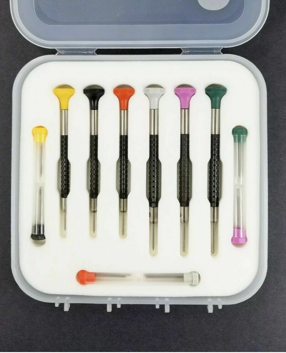 Horofix T-Blade Screwdriver Set of 6 with Spare Blades For Rolex Bracelet