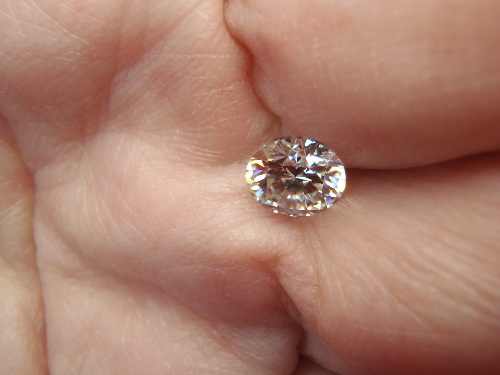 1.20 Ct VVS1 White Moissanite Diamond Clarity D Color Round Brilliant Certified