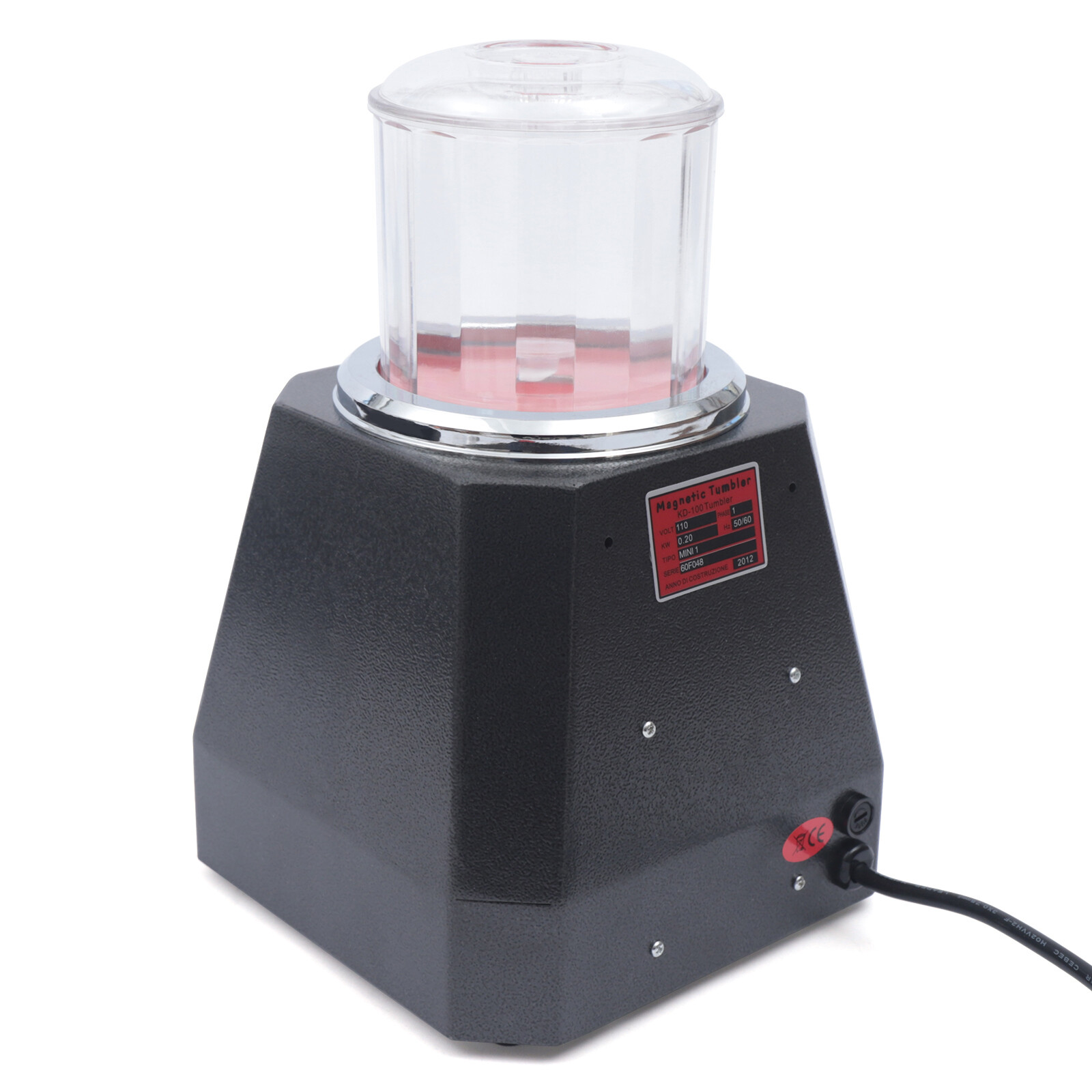 Mini Magnetic Tumbler 100mm Jewelry Polisher Finisher Machine Time Control USA