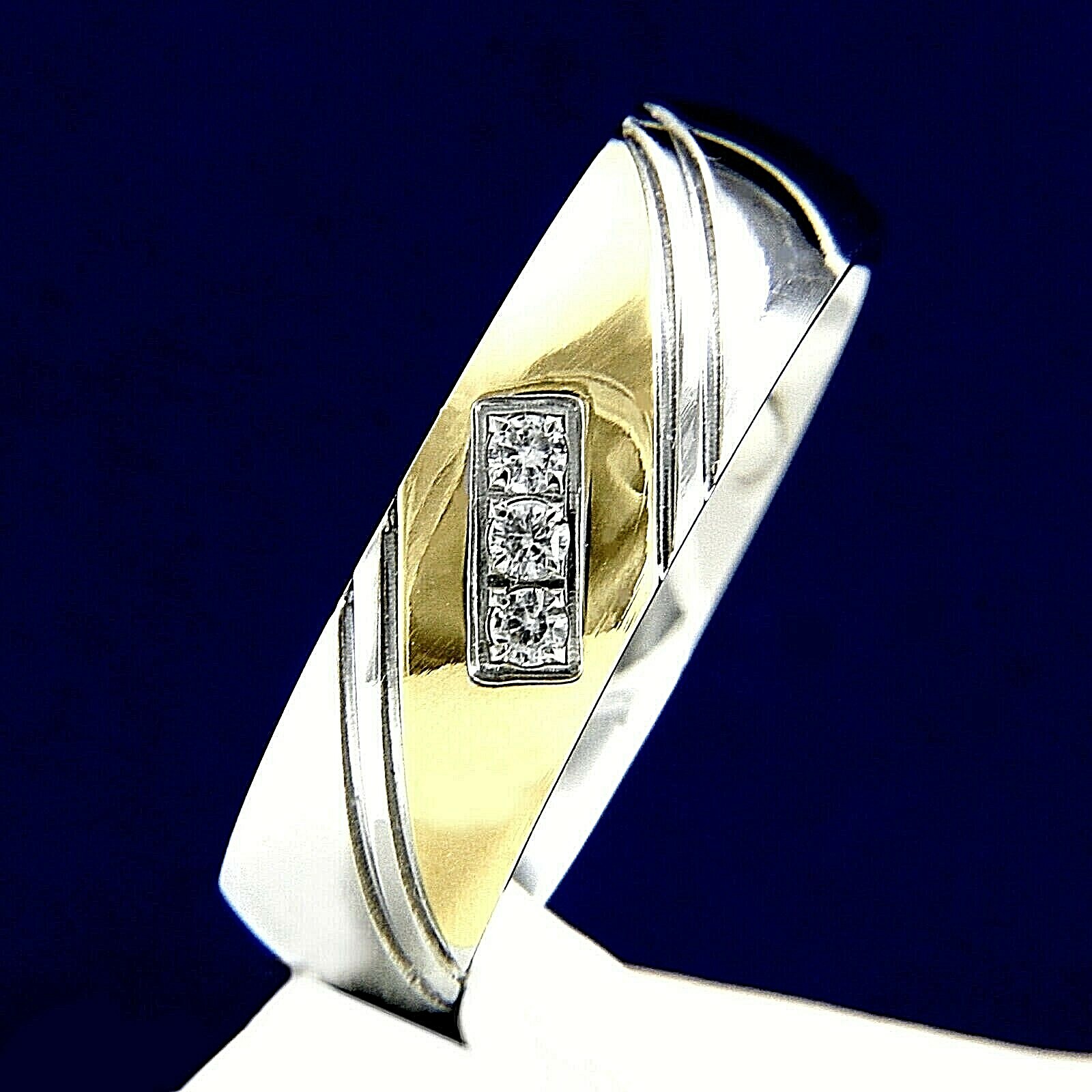 New Anniversary Stainless Steel Engagement Wedding Band CZ Men’s Ring
