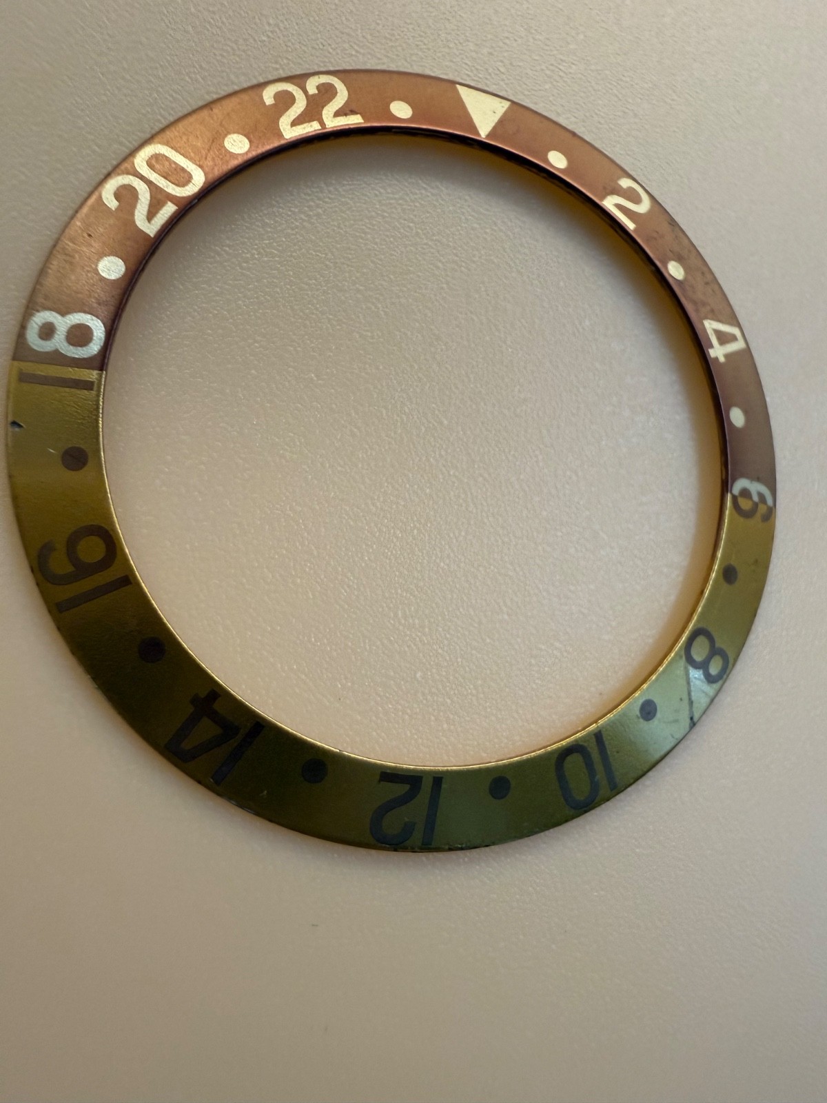 Authentic Rolex GMT-Master II 16713 16718 Root Beer/Bronze Bezel Faded Insert