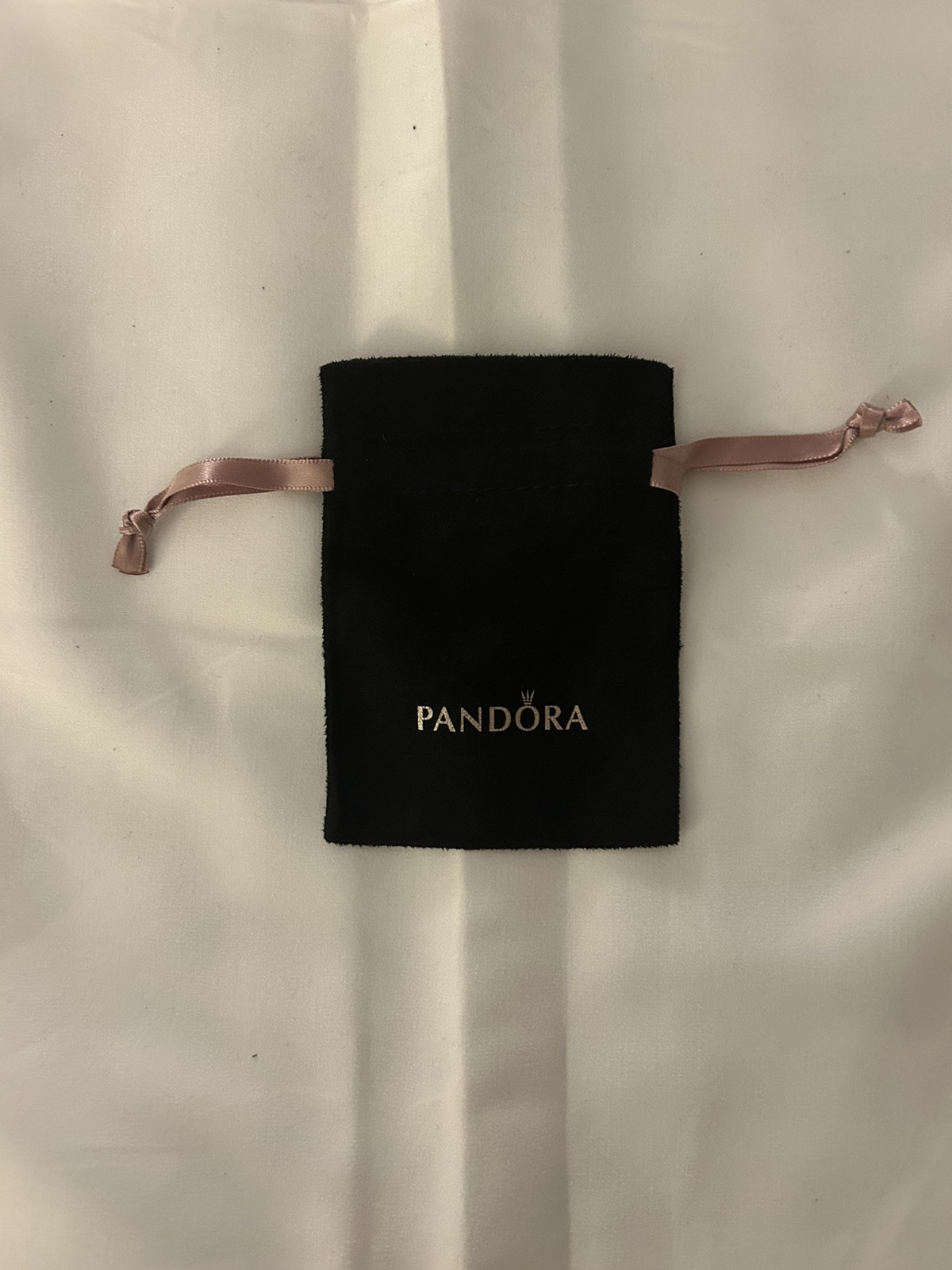 (5) New Pandora jewelry anti tarnish black velvet pouch/ Bracelet Pouch In A Lot
