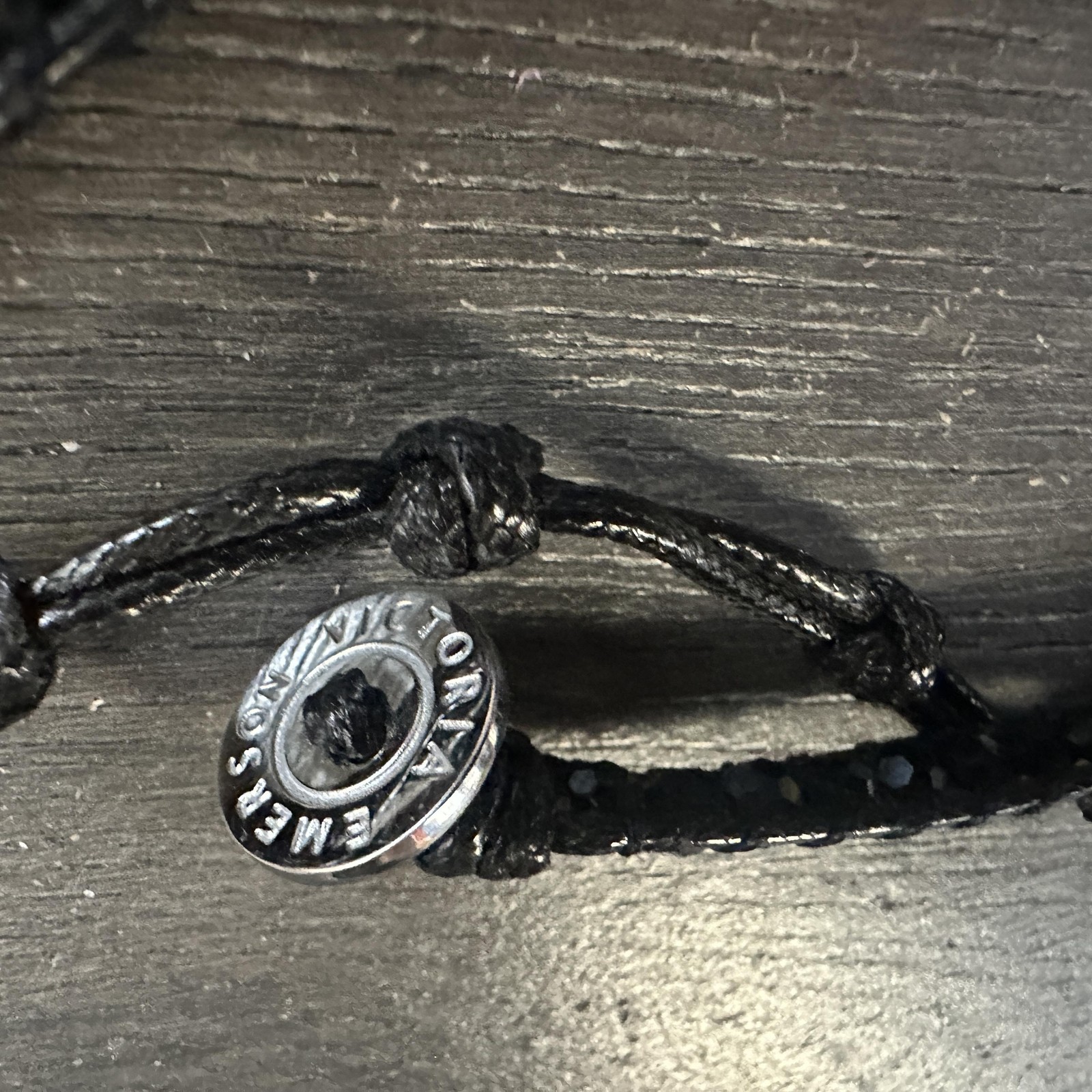 Victoria Emerson Apple Watch Band Womens Black Wrap Crystal Beaded Strap Boho