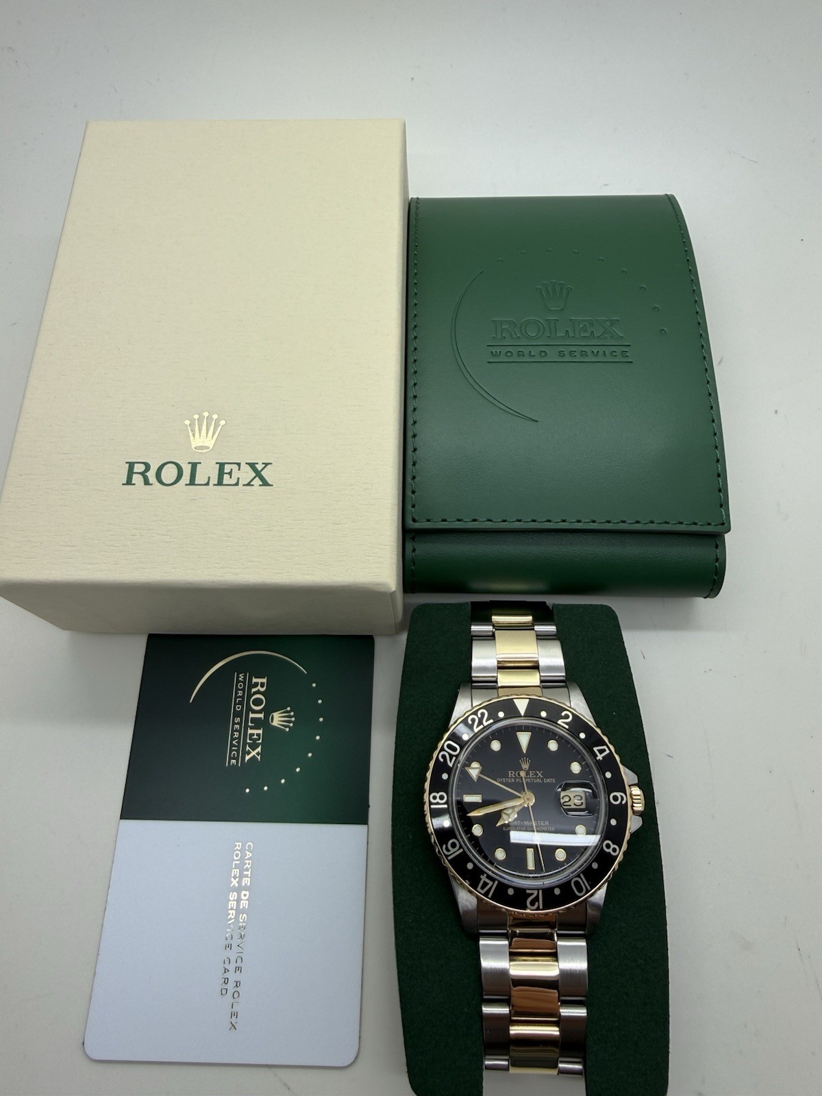 1986 Rolex GMT Master Steel Gold Oyster Black Dial Auto 40mm 16753 *2026 RSC*