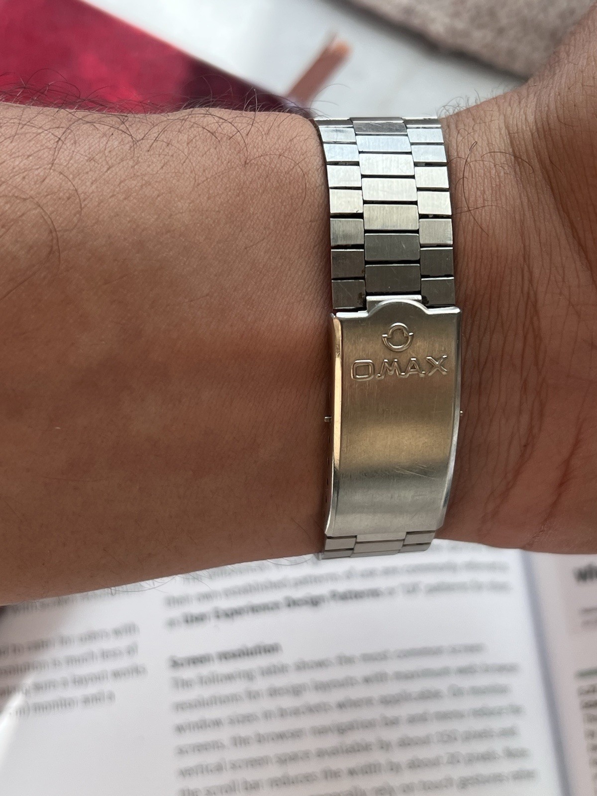Omax Automatic Day/Date 25 Jewels Brown Dial