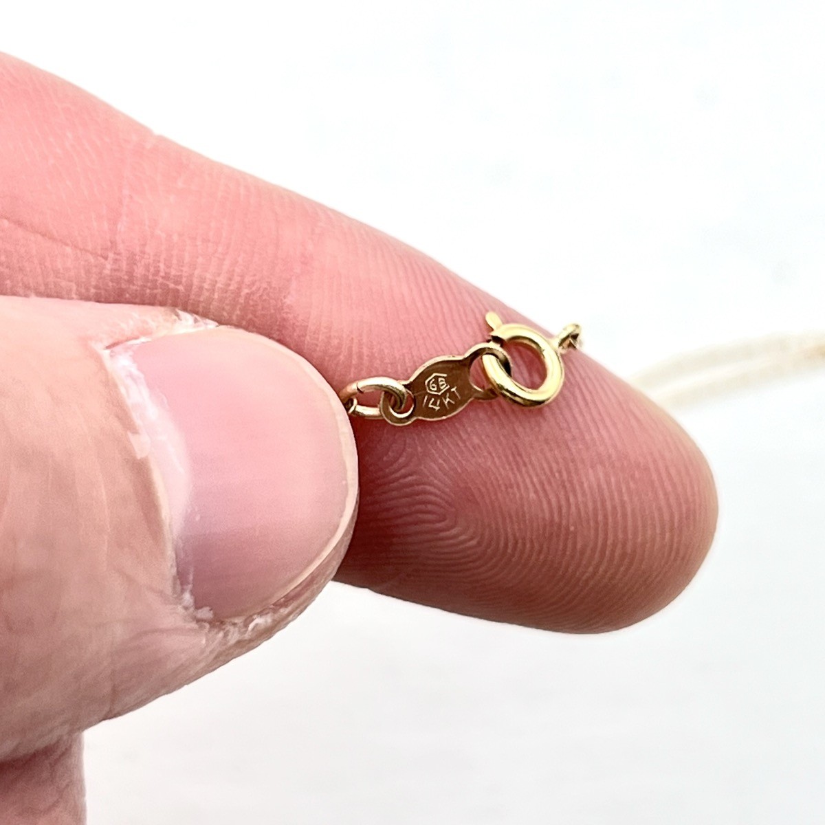 13k (14k Stamp) Yellow Gold Round & Barrel 3mm Hollow Gold Bead 15in Necklace