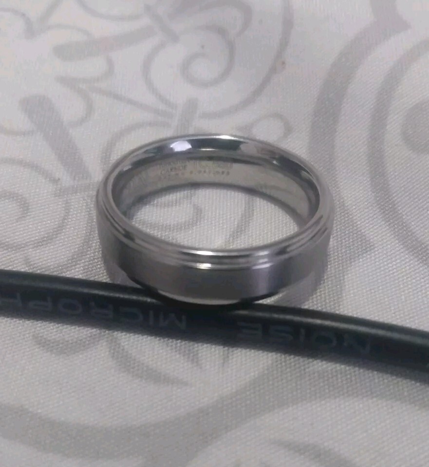 Triton Tungsten Carbide Wedding Ring Band Sizes 7.5,10