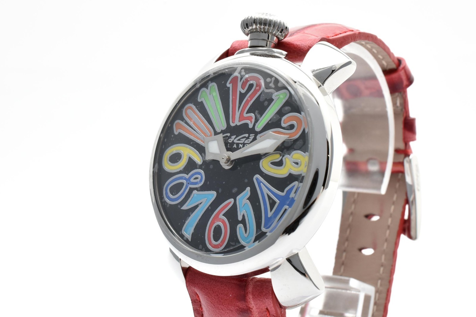 【EXC+4】GaGa MILANO Manuale 40mm 5020.5 Quartz MOP Dial Watch Leather strap Japan
