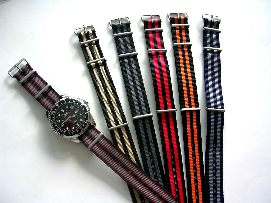 NATO G10 ® Ballistic nylon 2 3 4 5 pack watch band strap RAF Military IW SUISSE