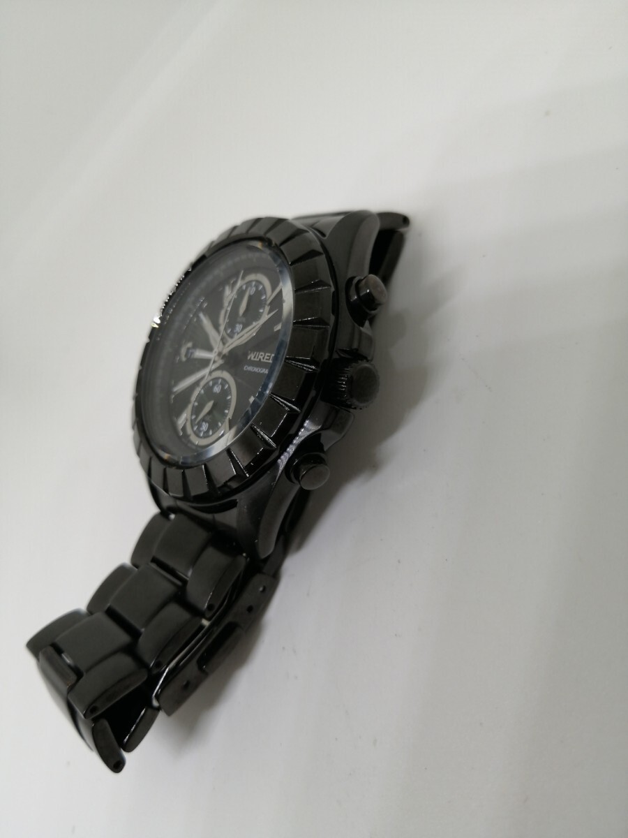 Working SEIKO WIRED 7T94 0BN0 men’s quartz chronograph wristwatch