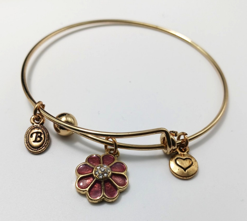 Bella Perlina “Happiness Is Being A Grandma” 3 Bangle Charm Braclets