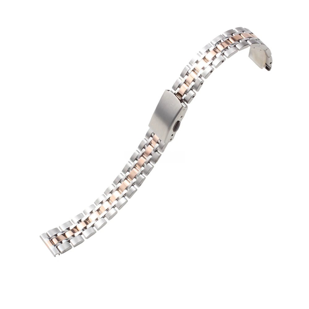 10/12/14-22mm Bracelet Ladies Stainless Steel Watch Band Replacement Strap Clasp