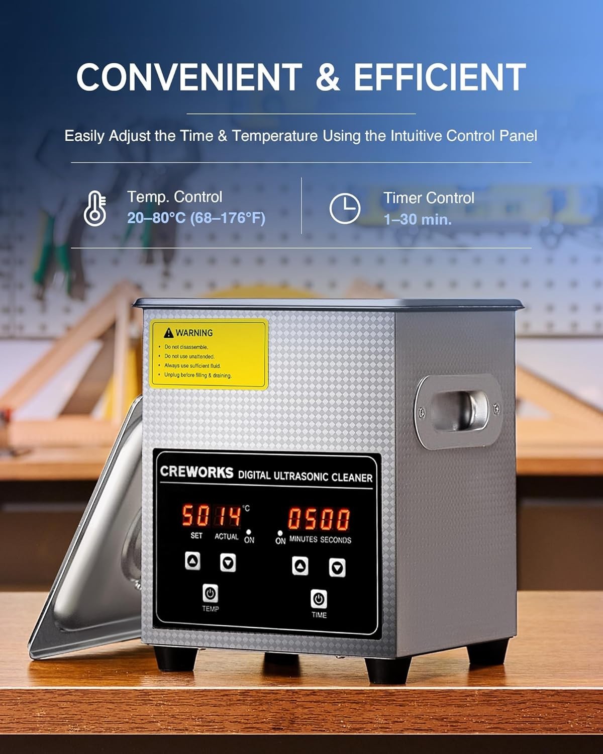 Professional Ultrasonic Cleaning Machine – 2L with Heater & Timer Function