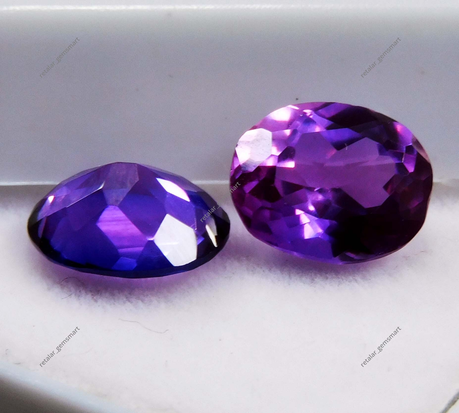 2 Pcs Natural CERTIFIED Tanzanite Rare Purple Oval Cut 8×7 mm Loose Gems Pair