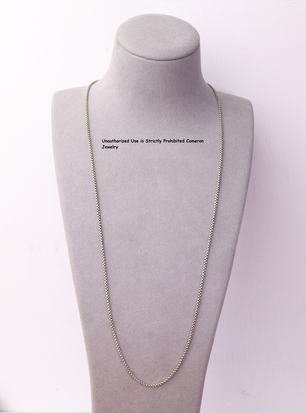 Pure S925 Sterling Silver Chain 2mm Solid Box Link Necklace 14-15g 31.8inch
