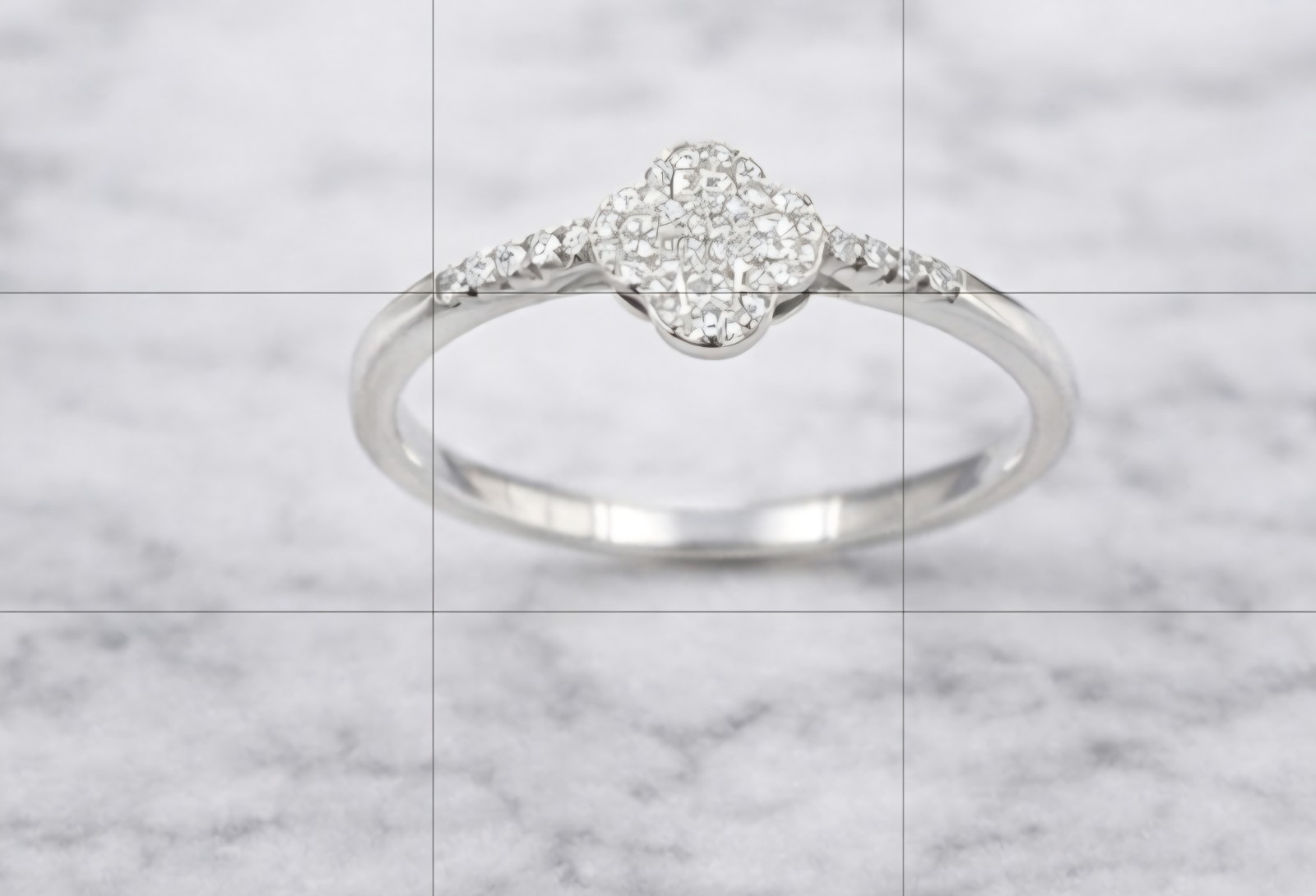 Sterling Silver Moissanite Ring Size 10 0.23ctw Size 5 White