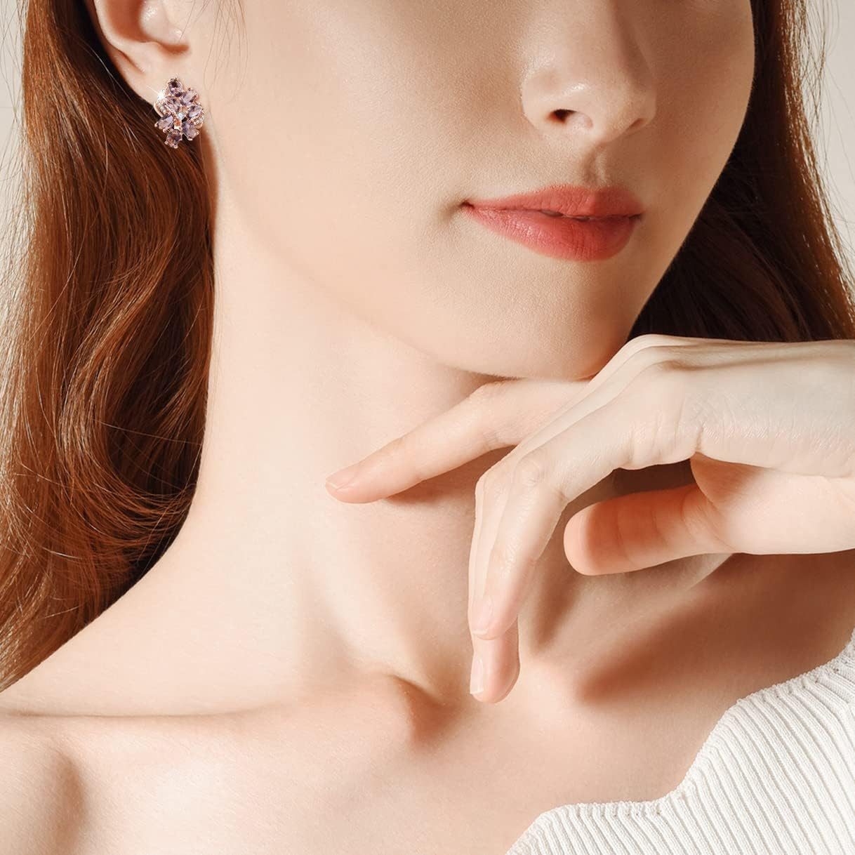 Richapex 18K Gold Earrings for Women Trendy, Butterfly Earring for Women Gold Ho