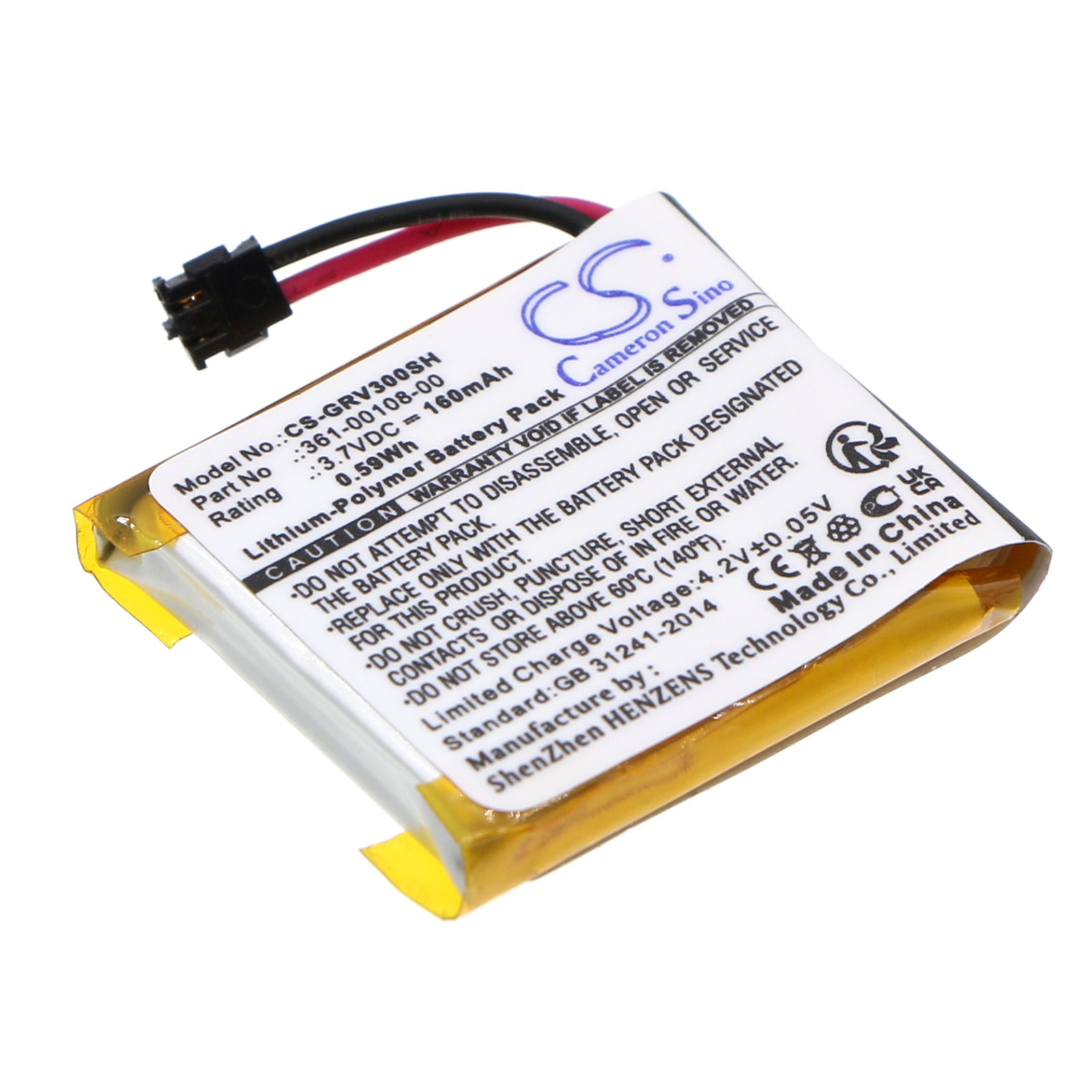 CS Battery For Garmin Vivoactive 3,Vivoactive 3 Music Smartwatch,PN:361-00108-00