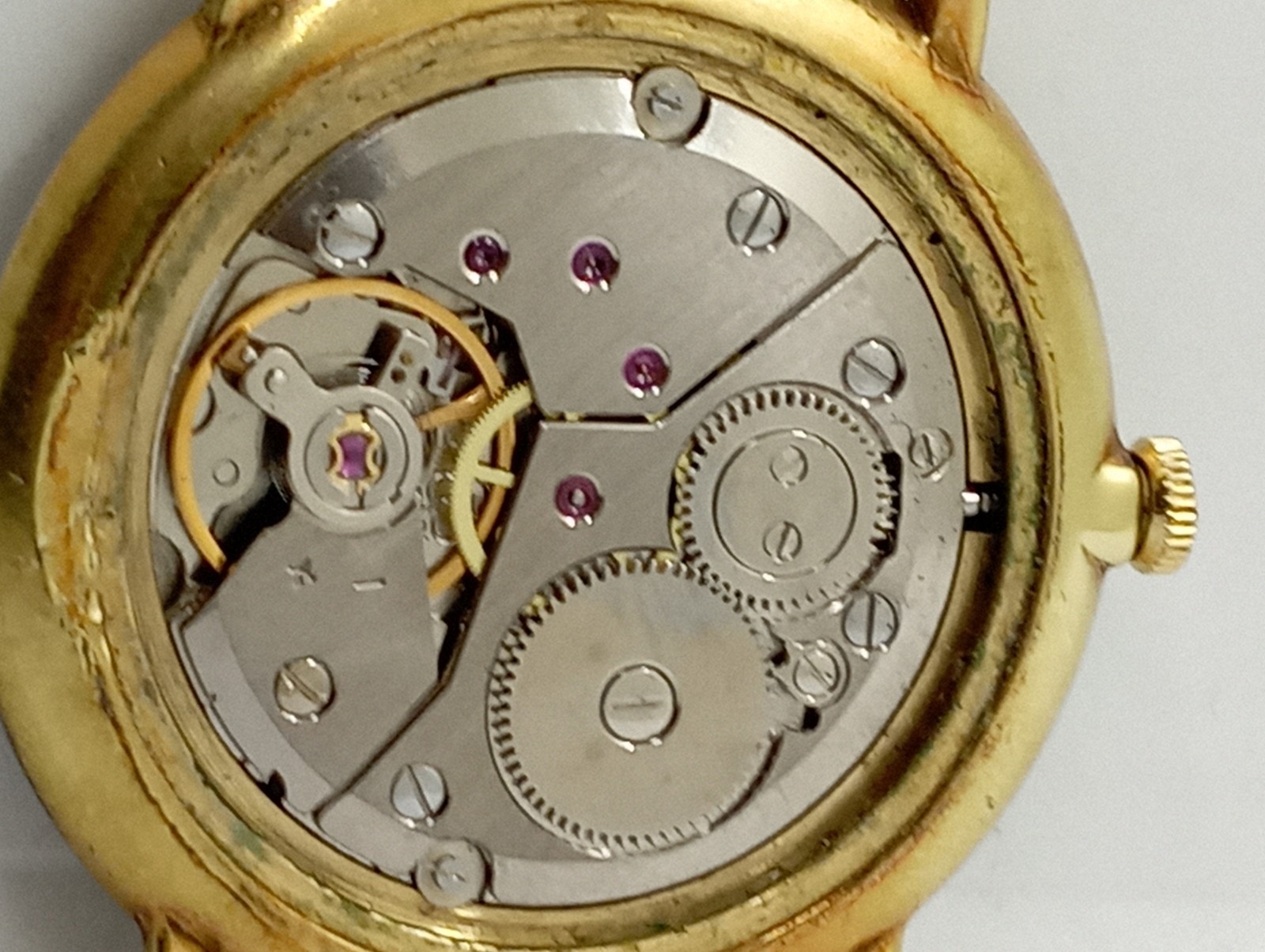 VTG Unique M&M Black Dial Gold Plated Cal. Peseux 7001 (ETA) 6mm. Thickness Work