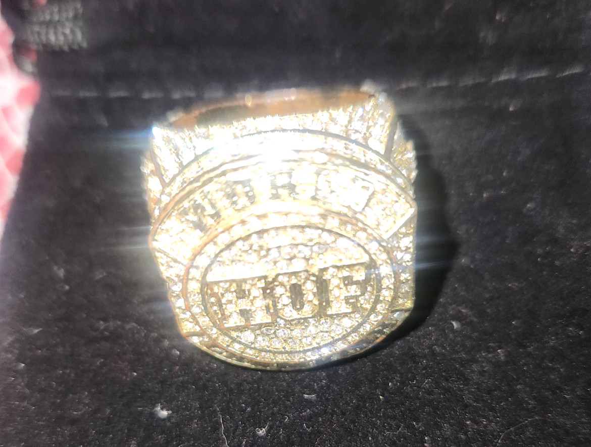 Polo’s G HOF World Champion ring, bling bling