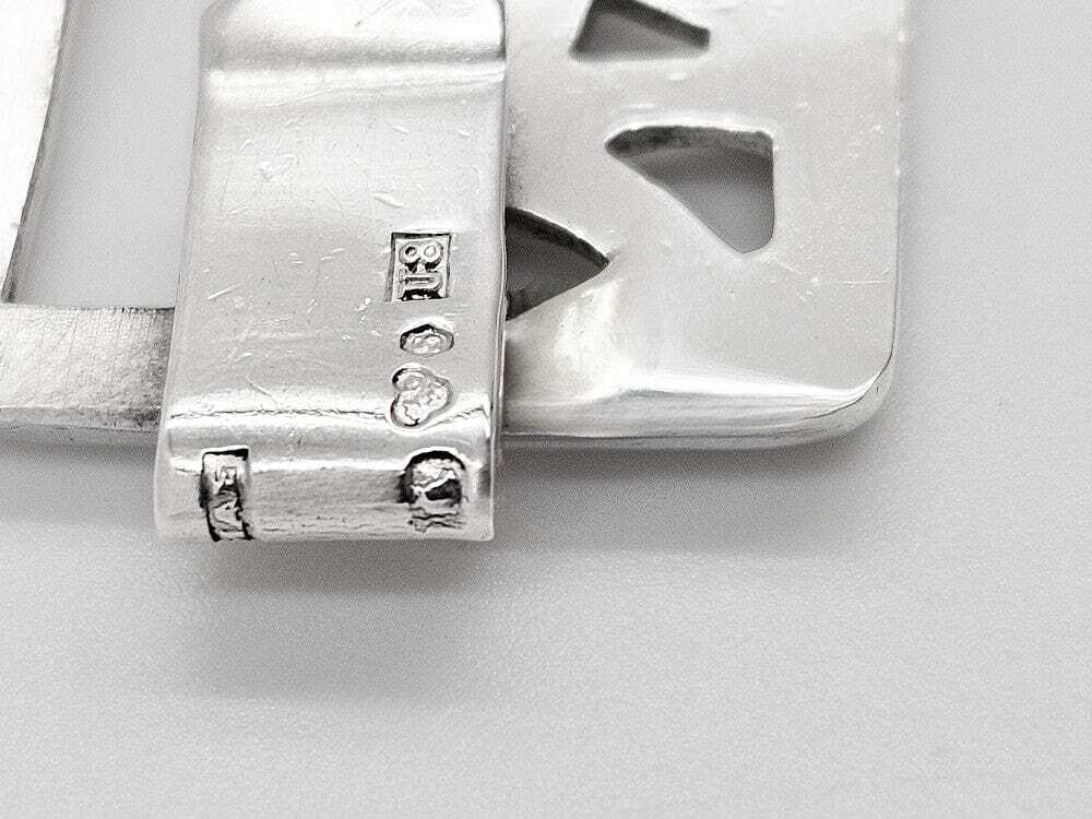 Martin Elmblad Sweden Sterling Reindeers Elephants Panel Link Bracelet 1946