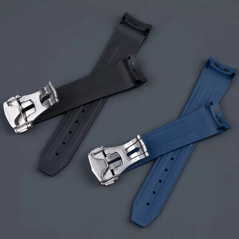 For Omega MoonSwatch Speedmaster 19mm 20mm 21mm Fluorine Rubber Watch Band Strap