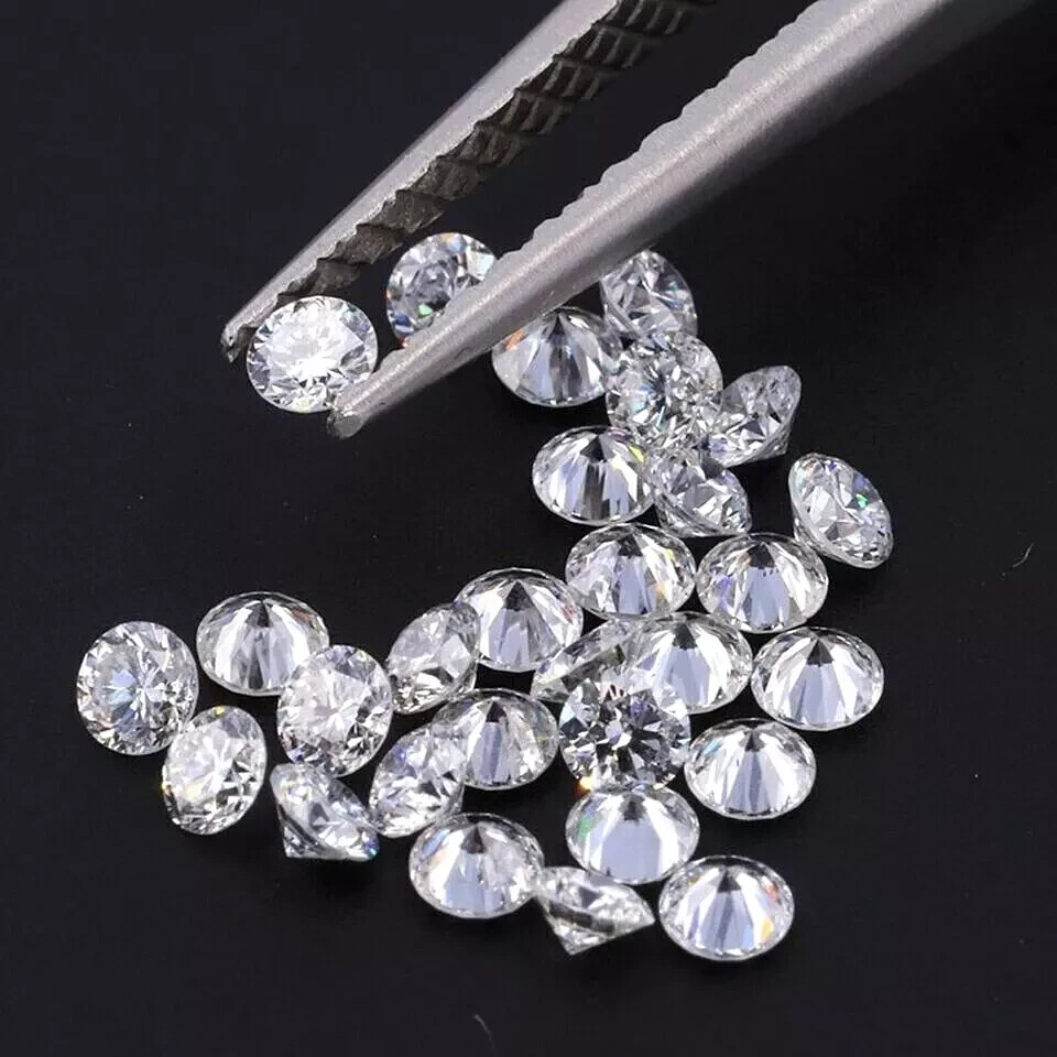 Loose Lab-Grown CVD Diamond LOT 2.50 MM D Color IF CLARITY 17 PCS Certified