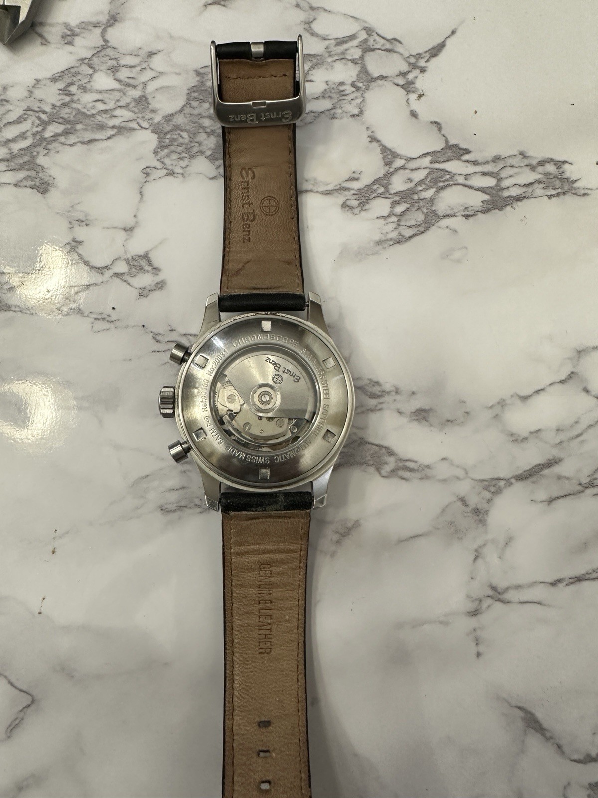 Ernst Benz 44 mm Chronoscope Black Dial GH40116