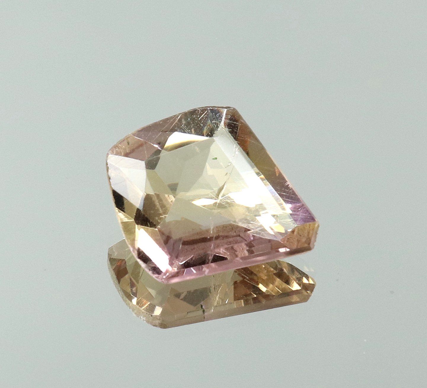Natural Bolivia Ametrine Bi-Color 4.10 Ct Untreated Certified Loose Gemstone