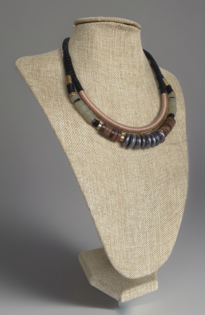 Adjustable Stella & Dot Alay Statement Wrapped Cord Necklace 17-1/2″ to 19-1/2″