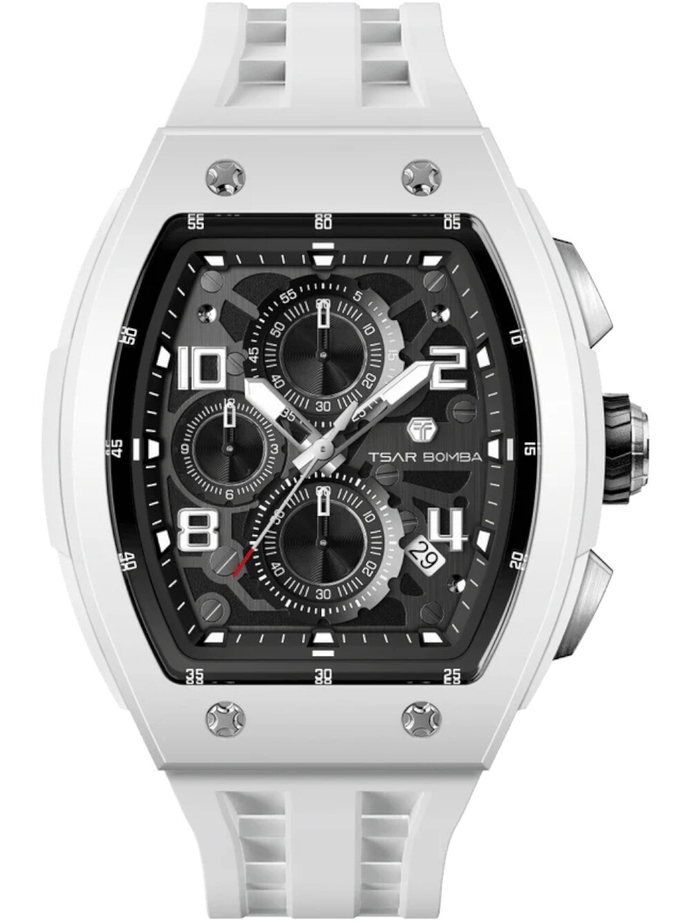 Tsar Bomba TB8224B-01 Mens Watch Elemental Bioceramic Chronograph 45mm 5ATM
