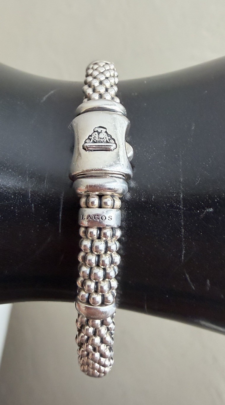 Lagos Caviar Sterling Silver Station Bracelet